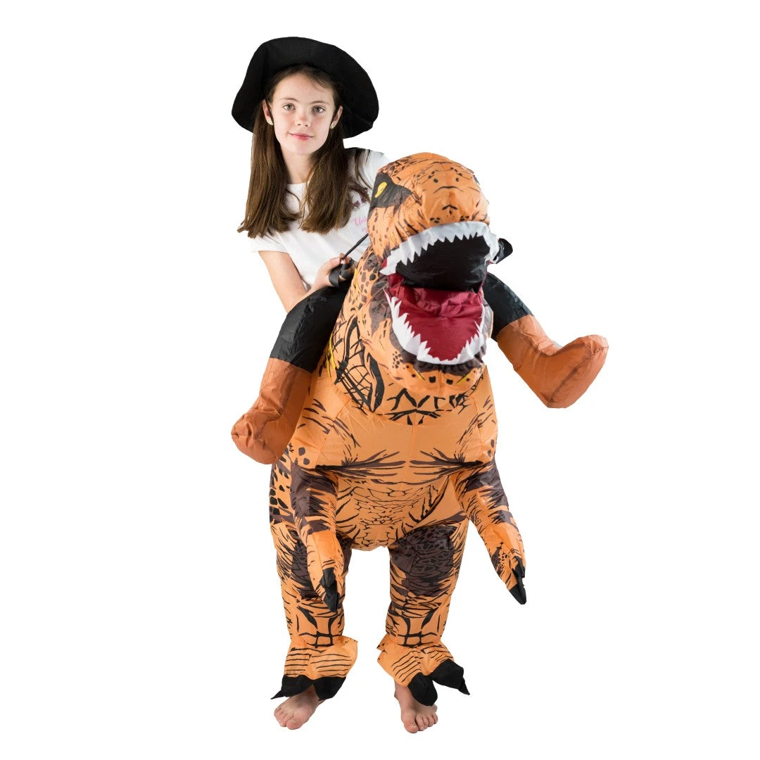 Kids Deluxe Inflatable Dinosaur Costume 4 Kids Deluxe Inflatable Dinosaur Costume - Image 4