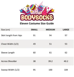 Eleven Pink Dress Stranger Costume 7 Eleven Pink Dress Stranger Costume -BodySocks Custume Sale Sizing Guide scaled