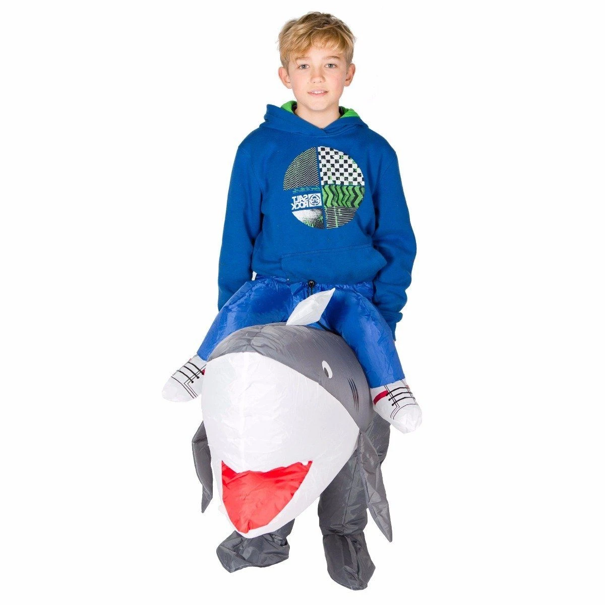 Kids Inflatable Shark Costume 2 Kids Inflatable Shark Costume - Image 2